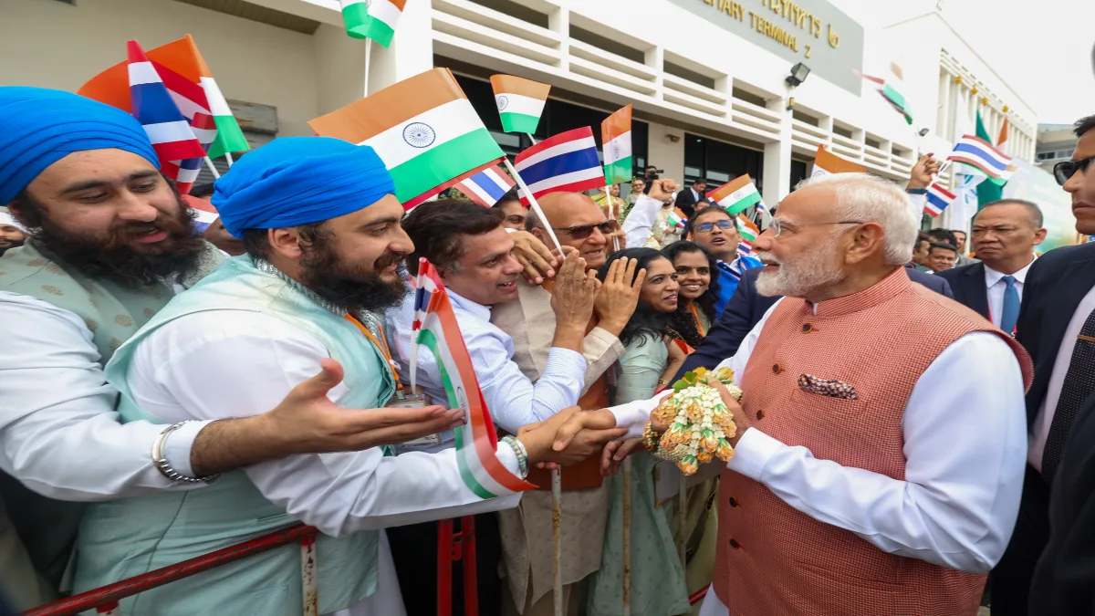 Warm Reception for Indian PM Narendra Modi
