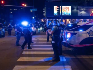 River North shooting scene outside Artis Lounge in Chicago