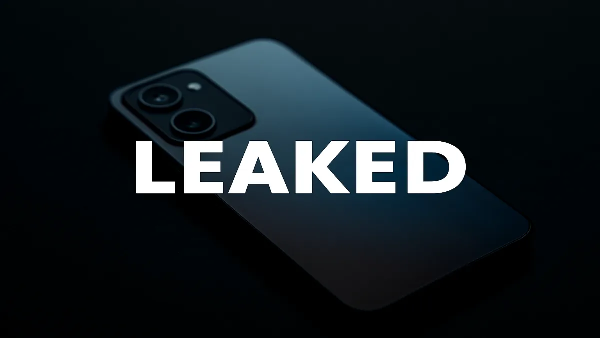 Blurred smartphone prototype on a desk