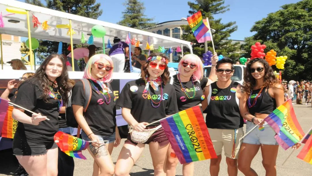 Gallup poll chart showing LGBTQ identification among Gen Z women