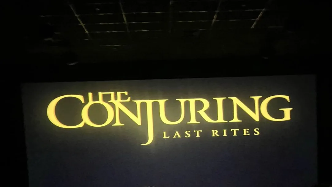 "The Conjuring: Last Rites" movie poster with box office stats