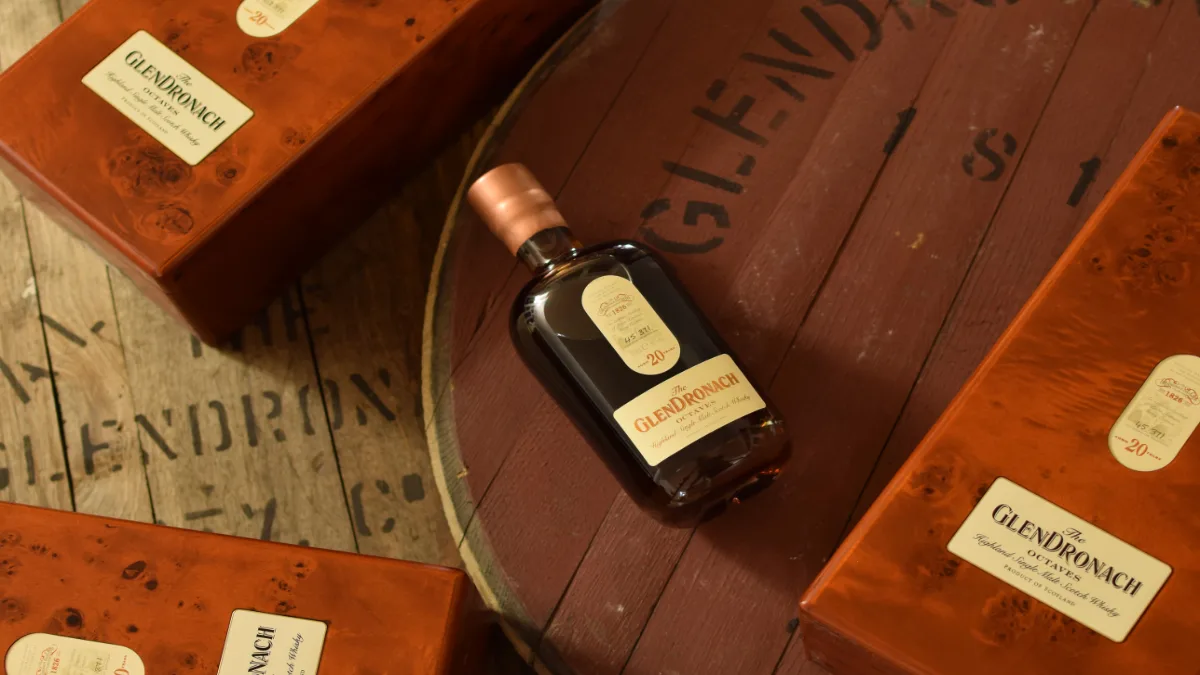 GlenDronach 30 and 40-Year Whisky bottles