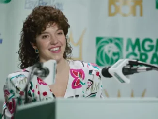 Sydney Sweeney as Christy Martin in boxing ring