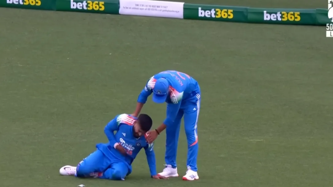 Shreyas Iyer takes stunning catch against Australia before injury