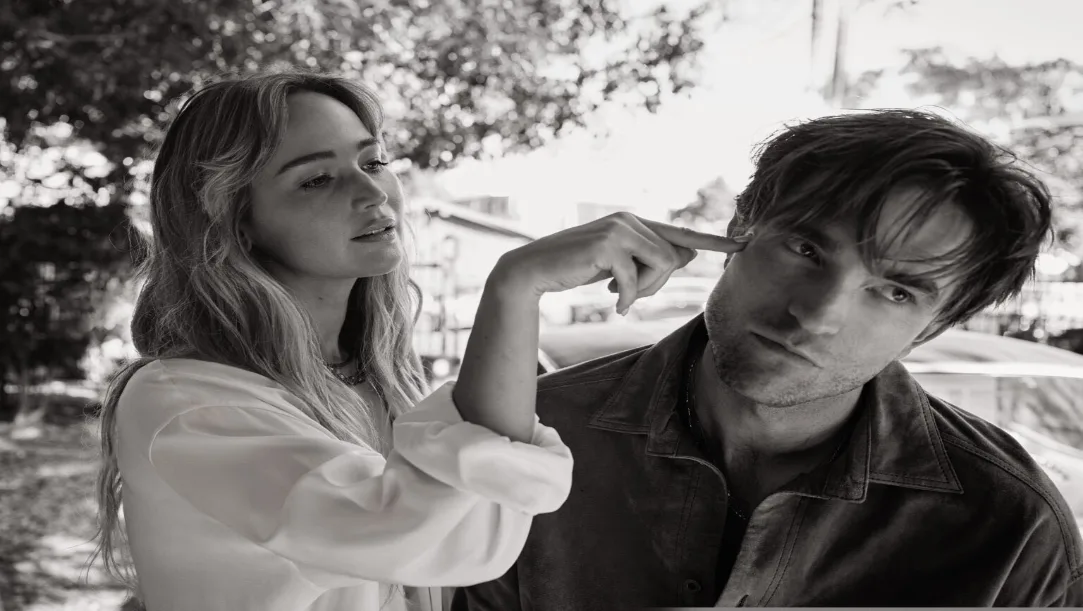 Jennifer Lawrence and Robert Pattinson Cass Bird V Magazine photoshoot