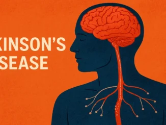 levodopa pills and Parkinson’s patient illustration