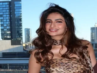 Palak Tiwari posing in leopard-print dress on Instagram