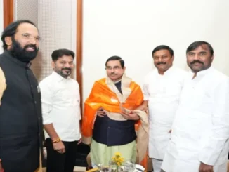 Pralhad Joshi Meets Telangana Leaders