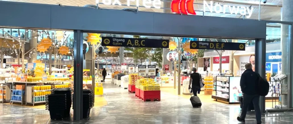 Oslo Airport duty‑free store