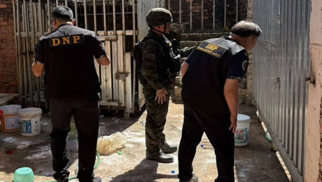 abandoned Cambodian casino animals