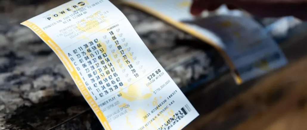 Powerball jackpot announcement showing $1.5 billion prize