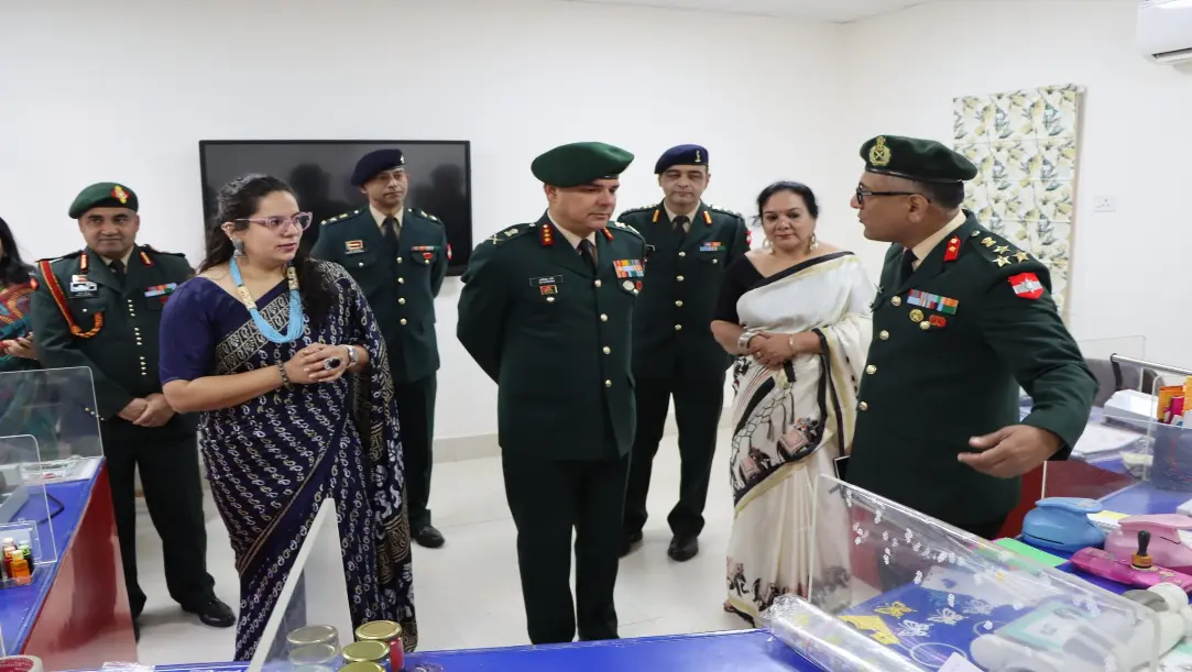 KonarkAWWA leaders visiting Asha School Jodhpur for Spreading Smiles & Compassion event