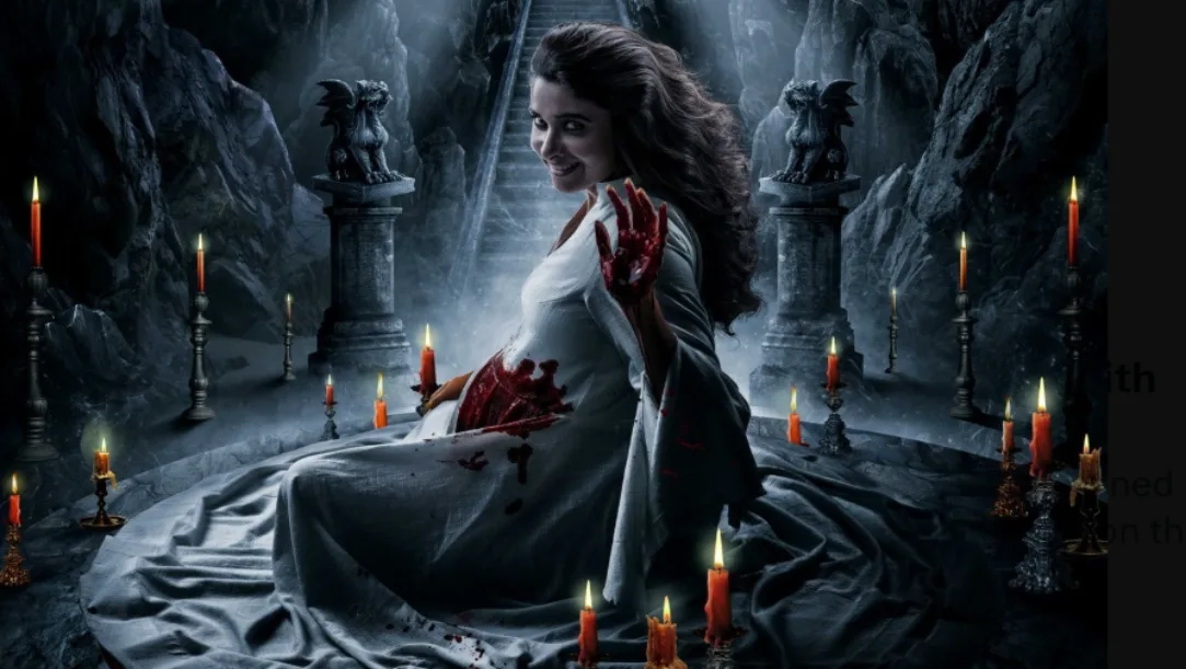 Priya Bhavani Shankar in a blood-stained