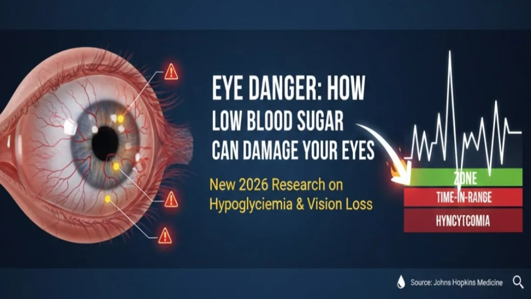 Low blood sugar eye damage, Hypoglycemia vision loss research, Retinal damage from low glucose, 2026 diabetic retinopathy news, Prevent blindness from hypoglycemia