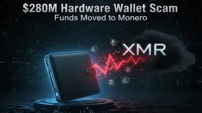 hardware wallet scam, Monero crypto theft,