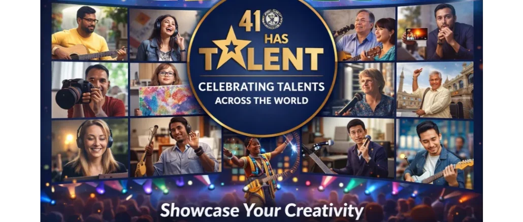 41 International logo with "41 Has Talent" promotional text.