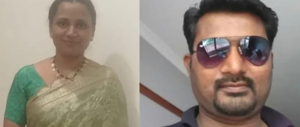 Police investigating the residence of the victim in Hubballi following the poisoning allegations against a bank manager.