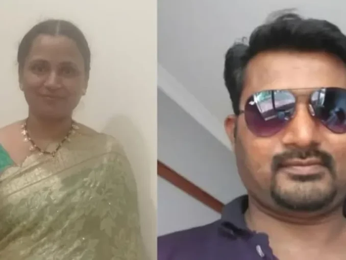 Police investigating the residence of the victim in Hubballi following the poisoning allegations against a bank manager.