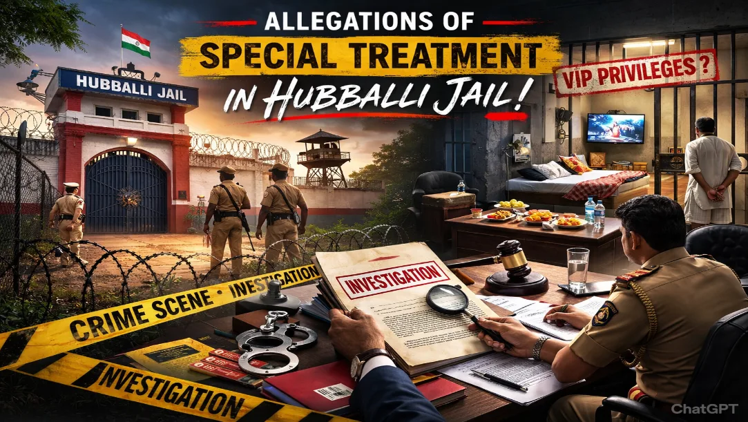 Hubballi Jail special treatment allegations