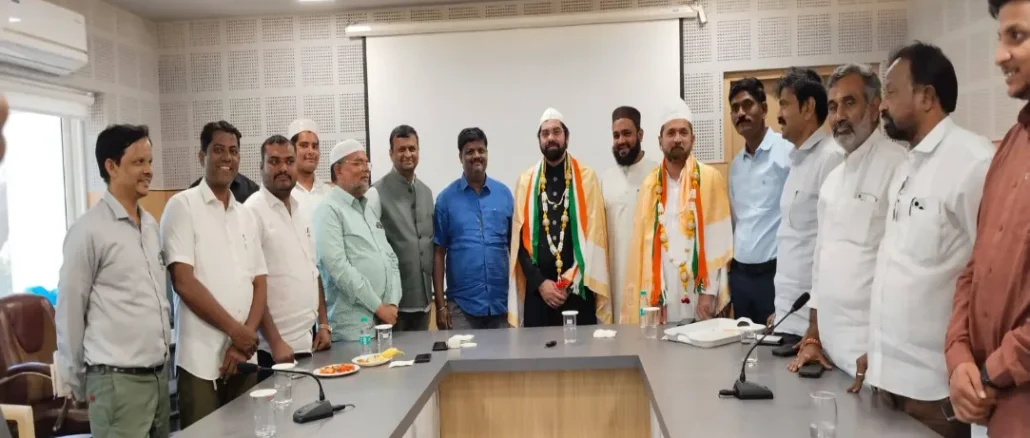 Kalaburagi Dargah Chief Meets Hubballi-Dharwad Urban Development Authority