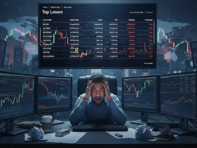 MCX silver price crash