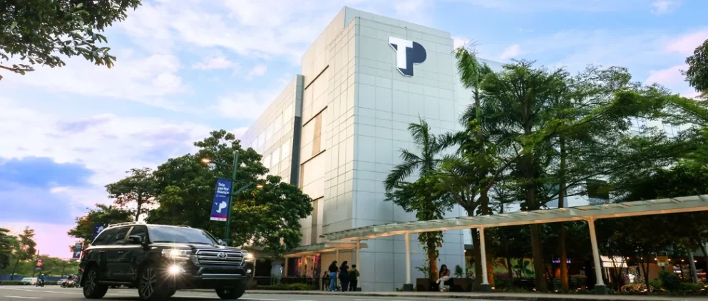 Eco-friendly LEED-certified office building of TP in Metro Manila, Philippines.