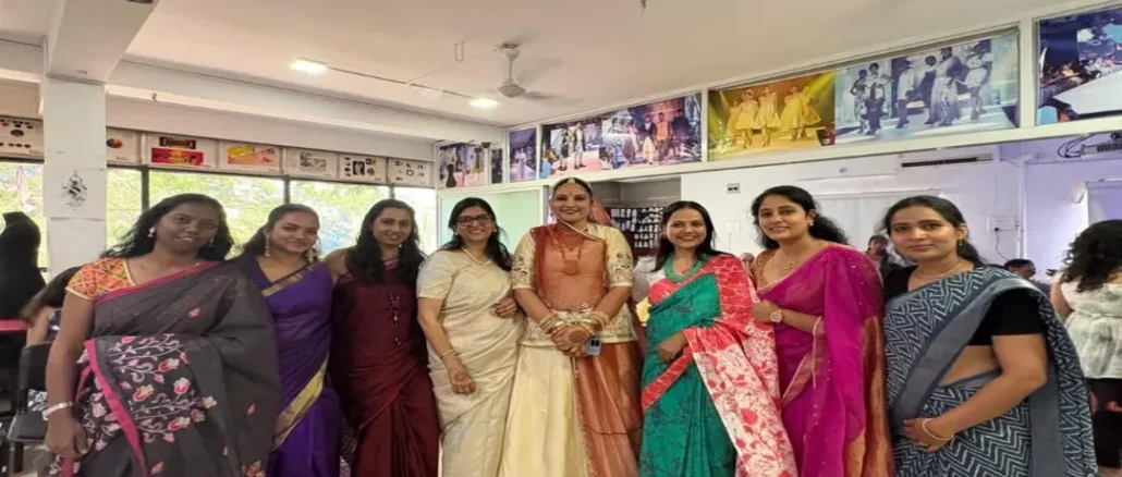 Renowned designer Ruma Devi visits NIF Global Hubballi, inspiring students with insights on handicrafts, rural livelihoods, and women empowerment.