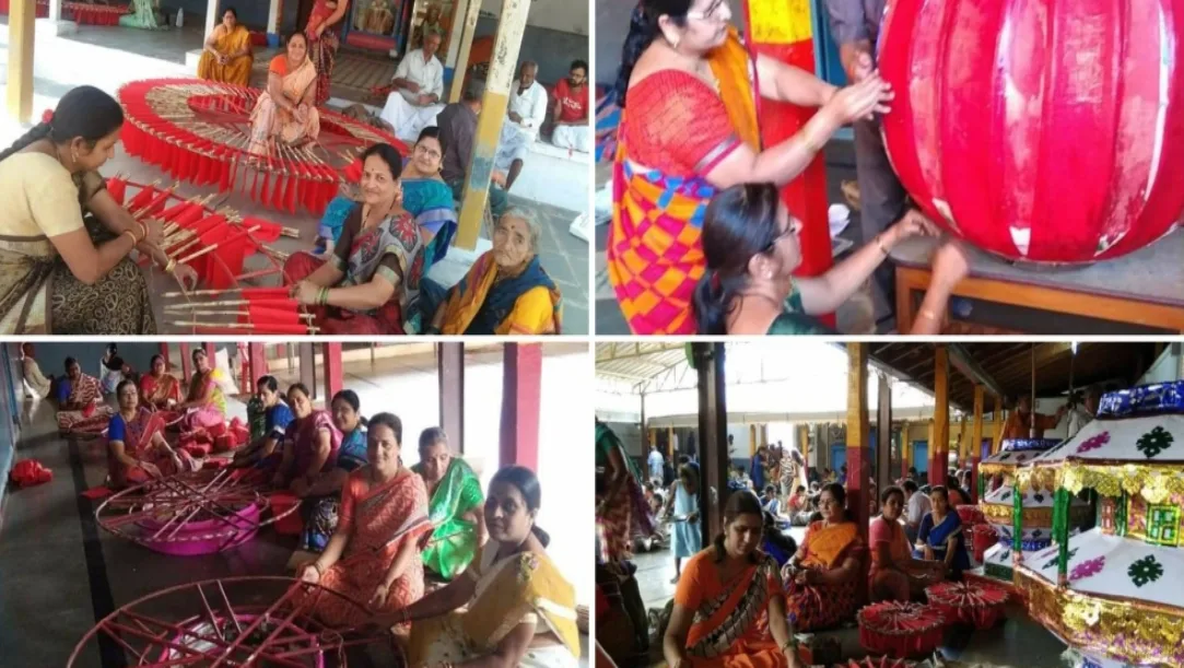 Women devotees at Siddharoodha Math Hubballi on Women’s Day