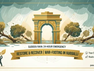 Hubballi Sudden Rain Pourakarmika Operation