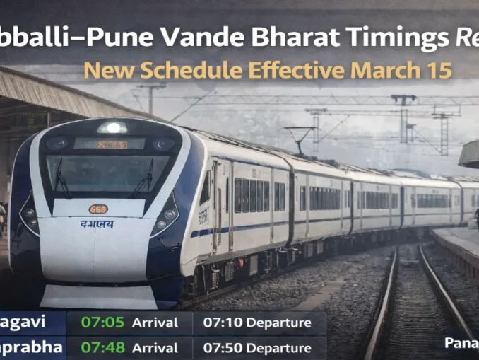 Vande Bharat Express at Belagavi station