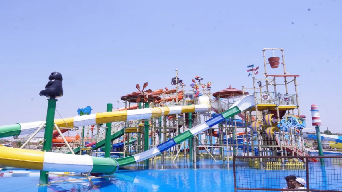 new water park near Begum Talab lake in Vijayapura on March 21, 2026