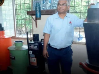 Belagavi entrepreneur Sameer Kanabargi promoting biomass stoves and heaters as alternatives to LPG