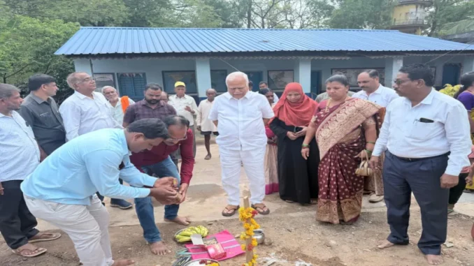 Foundation Stone Laid for New Classroom at Keravada Government Primary School – Dandeli Taluk, Uttara Kannada