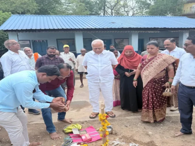 Foundation Stone Laid for New Classroom at Keravada Government Primary School – Dandeli Taluk, Uttara Kannada