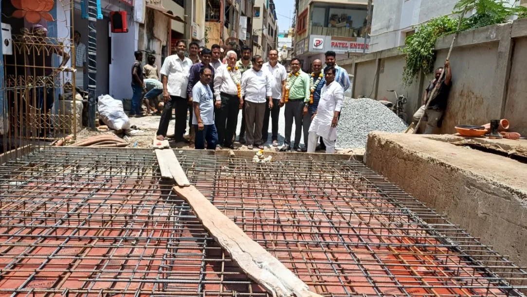 Hubballi Dharwad nala bridge, Ward 65 Soraba Math Oni, HDMC civic project, Hubballi infrastructure news,