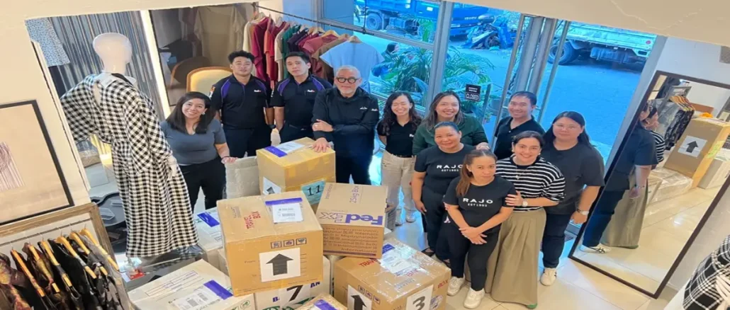 edEx shipping delicate fashion garments internationally.