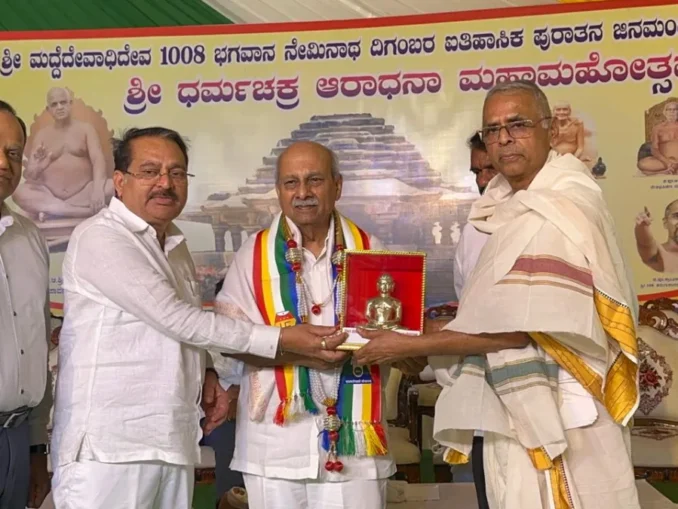 Prabhakar Kore Padma Shri Jain Mahotsava Belagavi