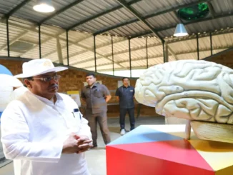 Children exploring science exhibits at Agastya Foundation Kuppam