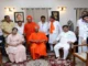 MB Patil Siddaganga Math visit Shivakumara Swamiji 119th Jayanti