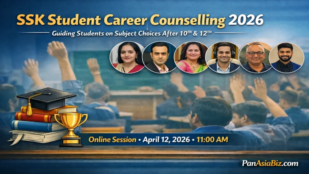 SSK Student Career Counselling 2026 poster featuring six expert speakers and event details
