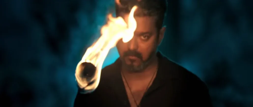 Actor Vijay in a political still from the movie Jana Nayagan confirmed for May 2026 release.