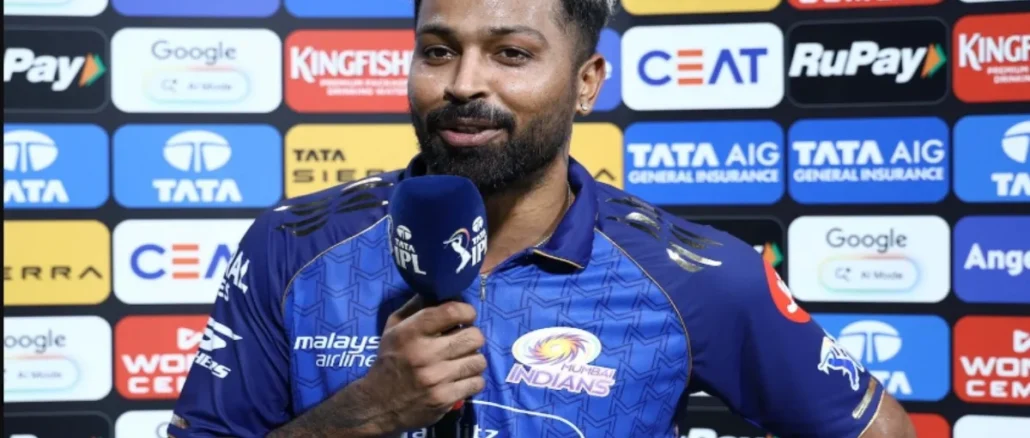 Hardik Pandya is removed as Mumbai Indians’ captain