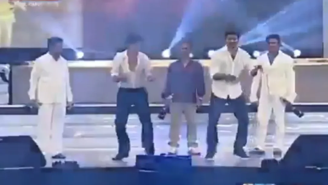 Tvk Vijay and srk dance