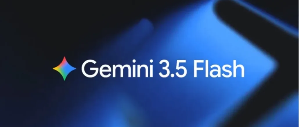 Google CEO Sundar Pichai presenting the new Gemini 3.5 Flash AI models and Gemini Spark personal agent on stage at the I/O 2026 keynote event.