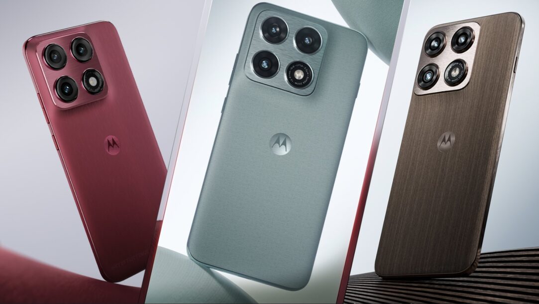 Motorola Edge 70 Pro Plus smartphone with curved OLED display and triple camera setup