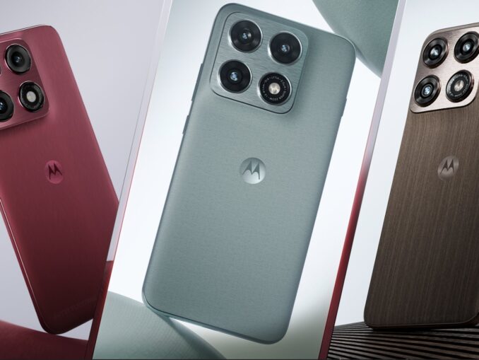 Motorola Edge 70 Pro Plus smartphone with curved OLED display and triple camera setup