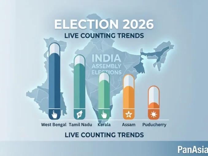 Very early trends show a slight edge for TMC over BJP.