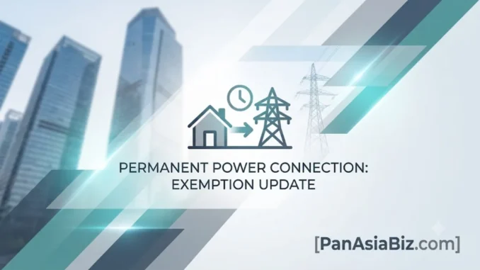 HESCOM detailing the permanent electricity connection exemption rules.