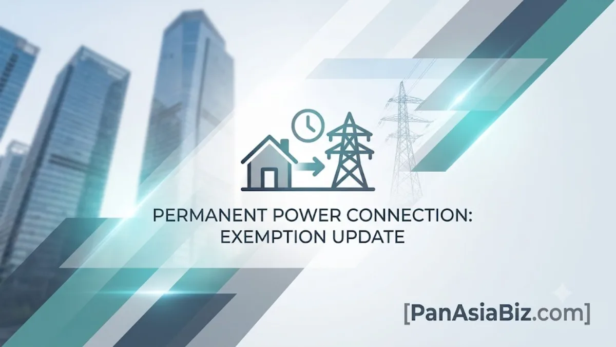 HESCOM detailing the permanent electricity connection exemption rules.