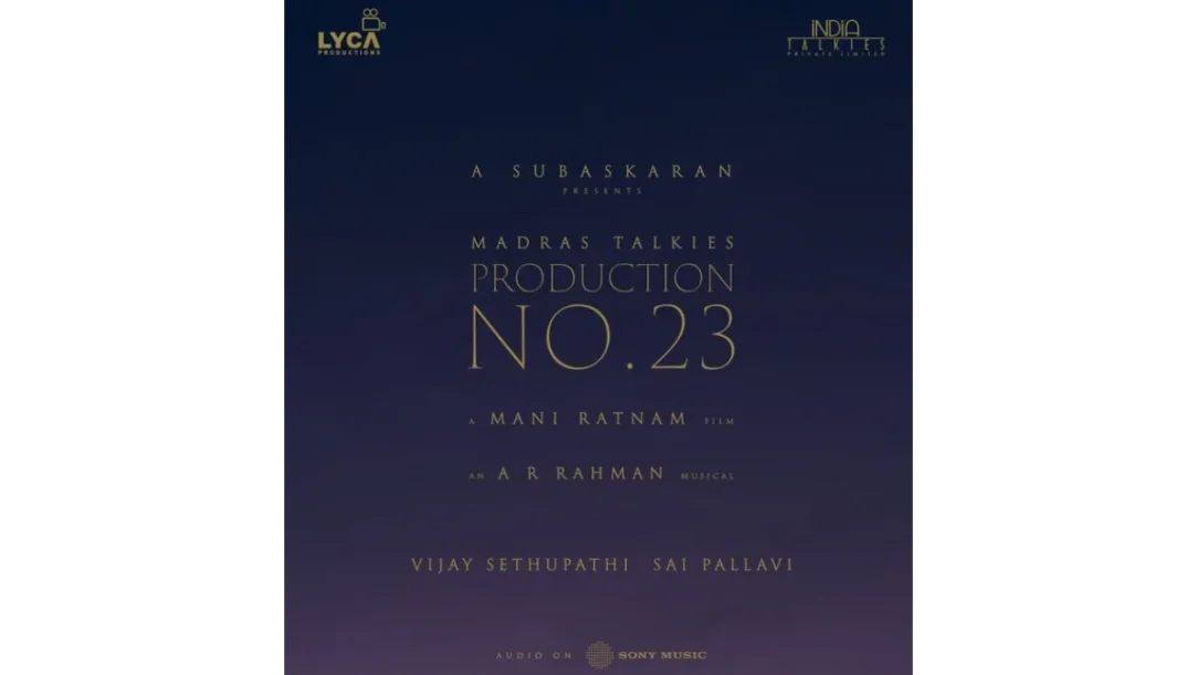 Vijay Sethupathi and Sai Pallavi for the upcoming Mani Ratnam film.
